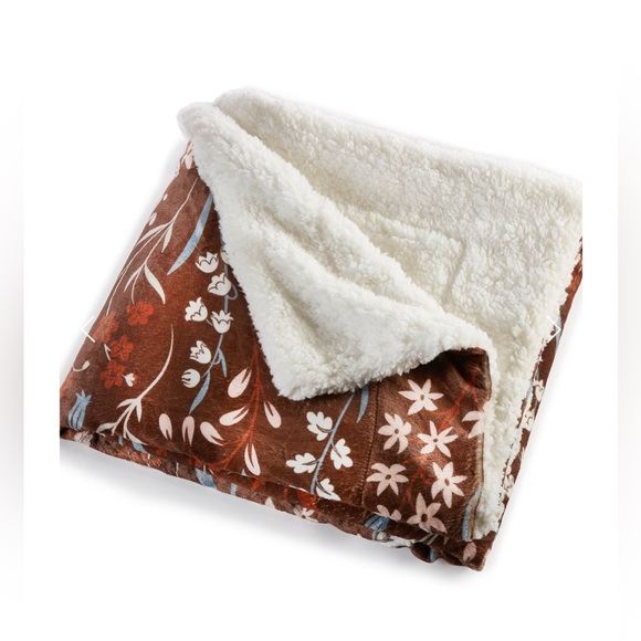 Cozy Sherpa Reading Blanket Throw - Picture 2 of 4